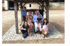 2019 - Au puits du Plessis Valentin Louis Clement Mawige, François et Hedwidge de Grivel & Paco Albane.